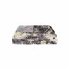 Homeroots 50 x 60 in. Naples Grey & Off-White Fur Throw 354558
